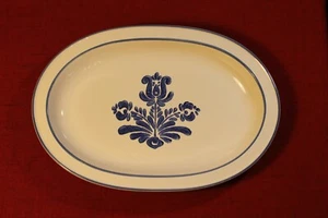 Pfaltzgraff Blue Village Dinner Plate 14" Platter USA Stoneware Great - Picture 1 of 4