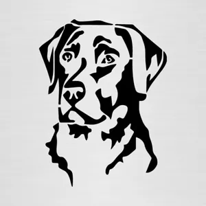 PEGATINA LABRADOR vinilo autocollant sticker coche adesivi perro decal vinyl car - Imagen 1 de 2