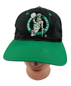 Boston Celtics Vintage Youngan Twill Logo NBA Basketball Snapback Hat - Picture 1 of 8