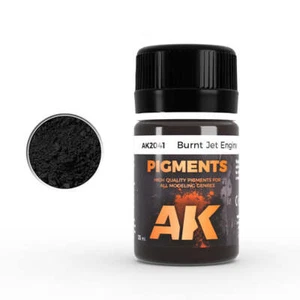 Pigmento de motor a reacción quemado AK Interactive AK2041 35 ml - EE. UU. - Imagen 1 de 1