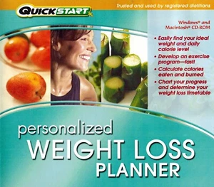 Quickstart Personalized Weight Loss Planner PC Software 32-Bit Sealed New - Picture 1 of 2