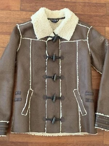 Sevenoneseven Bikerjacke mit Fellimitat 15/16 Größe 170/176 - Bild 1 von 12