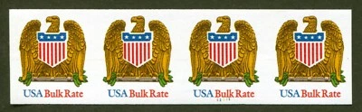 U.S. Sc# 2603a, Eagle & Shield Imperforate Plate# Coil Strip, VF MNH, SCV: $40++ - Image 1 of 2