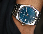 Blue Tissot Prx Date Mens Wrist Watch Powermatic 80 T137.407.11.041.00