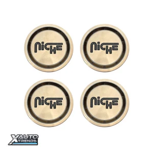 4 x Niche Billet Wheel Center Cap Polished Bronze Gloss Black 1005-22-05PBRB - Picture 1 of 1