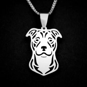 Collar de acero inoxidable Smiling Pit Bull - Las ganancias van a Pit Bull Rescue - Imagen 1 de 2