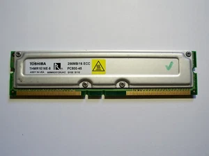 256MB 800MHz PC800 184-Pin RIMM 45ns ECC - Picture 1 of 1