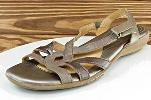 Naturalizer Size 10 M Brown Gladiator Leather Women Sandal Shoes - Picture 1 of 8