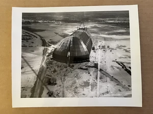 Vintage PHOTO Goodyear Airship Blimp Hangar CONSTRUCTION AIRDOCK Akron OH #Z - Picture 1 of 4