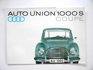 Prospekt Broschüre Auto Union / DKW 1000 S Coupe Ausgabe WB-3653 (120-H-122) alt - Picture 1 of 1