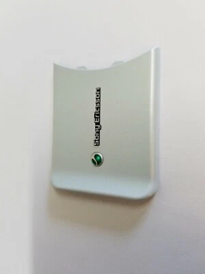 Cubierta de batería de puerta trasera plateada rara para teléfono celular Sony Ericsson W580i Foto 1 de 3