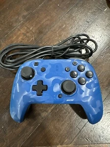 PDP, Faceoff Deluxe+ Audio Wired Controller, Nintendo Switch, Blue Camo - Picture 1 of 4