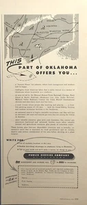 Public Service Company of Oklahoma for Industry McAlester anuncio impreso vintage 1953 - Imagen 1 de 2