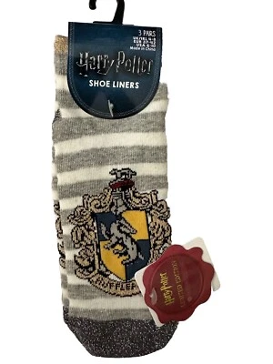 Primark Harry Potter Hufflepuff 3 pairs shoe liners BNWT - Image 1 of 4