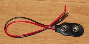 9 Volt Battery Snap-on Clips With Holder Cable Terminal Connector - New - Picture 1 of 1