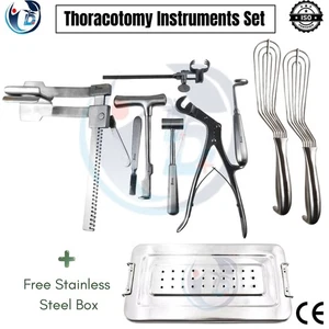 Thoracotomy Surgical Instrument Set Premium | Complete Kit Chest Surgery + Box - Picture 1 of 8