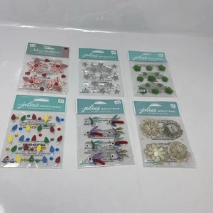 Jolee's Boutique Angelköder, Blumen, Stern, Wiederholung Scrapbooking Aufkleber Posten - Bild 1 von 11