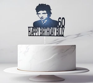 Personalised bob Dylan cake topper birthday party music decoration singer - Picture 1 of 2