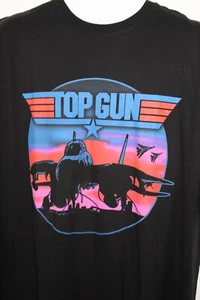 TOP GUN THE MOVIE TOM CRUISE BLACK S/S T-SHIRT SZ: 4XLT 4XT NWT RARE FIND - Picture 1 of 2