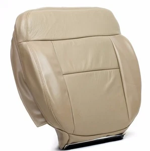 2005 2006 2007 2008 Ford F150 Driver Bottom Replacement Leather Seat Cover Tan - Picture 1 of 9