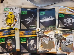 Metal Earth Steel Model Kit Star wars Mass LOTR Marvel DC Merry vespa many more - Picture 1 of 63