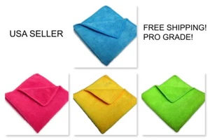 Case 96 16x16 Microfiber Cleaning/Detailing Towels, 300GSM PRO GRADE (LBYPLG) - Picture 1 of 5