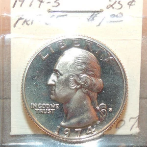 1974s Proof 65 Washington Quarter 25c USA coin (11517a2) - Picture 1 of 2