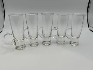 5 Vintage Lenox Mundgeblasene Irish Coffee Klar Bleikristall Schnaps Gläser - Bild 1 von 10