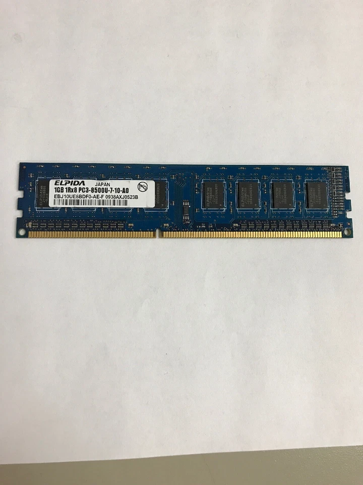  ELPIDA EBJ10UE8BDF0-AE-F PC3-8500U 1GB DDR3. - Image 1 of 1