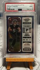 2022 Contenders Optic Drake London #71 Rookie Ticket Blue Prizm Falcons