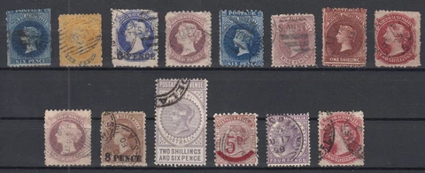 MZ20679/ SOUTH AUSTRALIA - VICTORIA - 1867 / 1900 USED SELECTION - CV 230 $ Cover