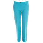 VERSACE COLLECTION Trousers Cropped Blue Slim Leg Size 40 / UK 8 RRP £220 BW 175