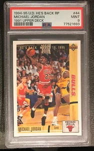 1994-95 UD He's Back RP 1991 Upper Deck Michael Jordan PSA 9 Card #44 - Picture 1 of 2