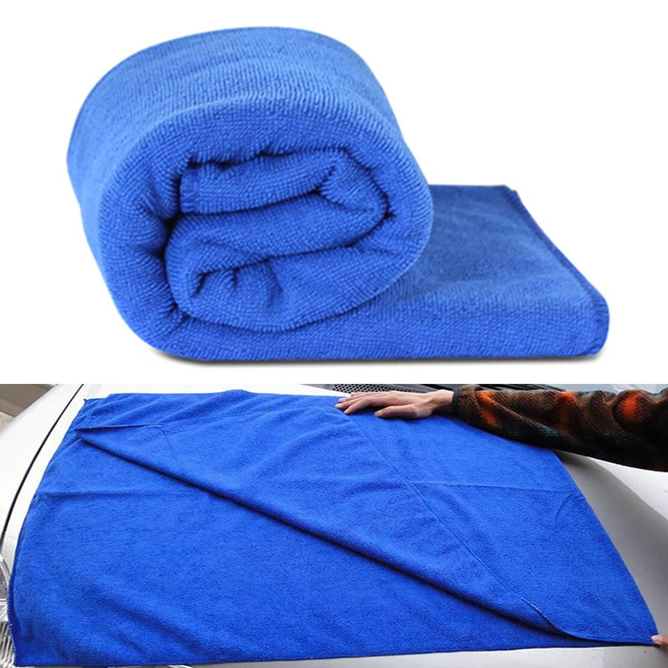 Toallas de limpieza de microfibra grandes 160x60 cm para lavado de autos paños de limpieza de cocina Foto 1 de 4