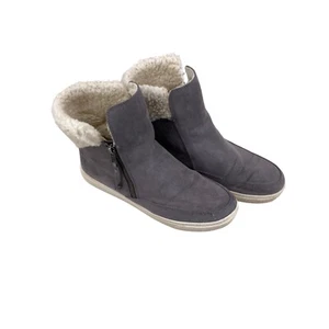 Botas de nieve forradas Universal Thread para mujer talla 8,5 gris cremallera lateral - Imagen 1 de 13