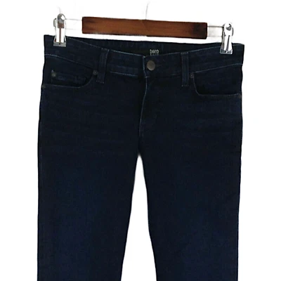 DAVID KAHN Vaqueros ajustados Power elásticos para mujer talla 4/27 tiro bajo azul lavado oscuro Foto 1 de 4