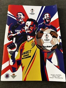 Rangers v Real Betis Match programme 21.09.2023 - Picture 1 of 1