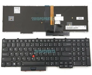 NEW Original Black Lenovo Thinkpad P51 20HH P51 20HJ Keyboard US Backlit 01HW200 - Picture 1 of 4