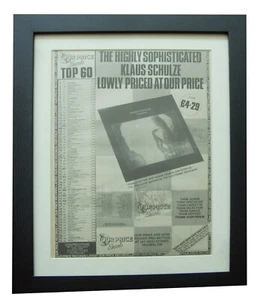KLAUS SCHULZE+TRANCEFER+POSTER+AD+RARE ORIGINAL 1982+FRAMED+EXPRESS WORLD SHIP - Imagen 1 de 7