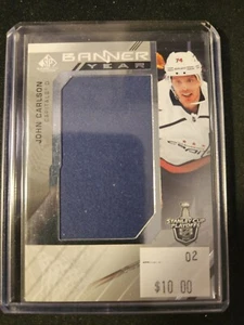 21-22 John Carlson SP Game Used Banner Year Washington Capitals  - Picture 1 of 2