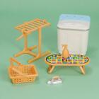 Miniature Washing Machine Kit Pretend Toy Mini Laundry Room Furniture for Kids