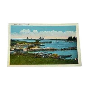 Cartolina Cape Harbor Newagen Maine vintage A441 - Foto 1 di 2