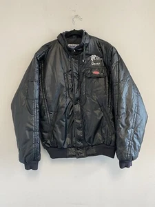 Peterbilt Ross Trucking “Garry” Vintage Puffer Bomber Style Black Jacket-Large - Picture 1 of 9