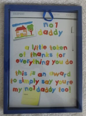 No 1 Daddy Hanging Cardboard Plaque H 29 x L 21cm Brand New In Display Boxed - Image 1 of 4