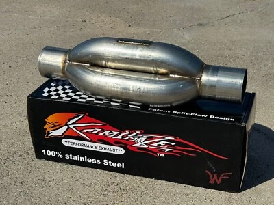 KM225 - WickedFlow Kamikaze Muffler 2.25" Inlet/Outlet - DIRECTIONAL - Image 1 of 4