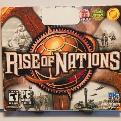 Rise of Nations (PC Game CD-ROM) World Strategy Windows XP/2000/98.  - Image 1 of 4