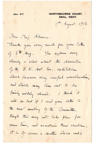 Walter James, 4th Baron Northbourne Signed Letter 1953 Autographed Olympic Rower - Picture 1 of 2