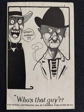 TCStamps Baseball POSTCARD 1906 FAN SERIES DERBES “WHO’S THAT GUY?” Pitcher #311