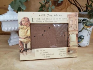 Little Jack Horner Picture frame Old World Art from Vintage book 4" x 6" picture - Picture 1 of 6