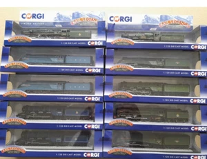 10 x CORGI RAIL LEGENDS 1/120 MODELS: WALES DICKENS BITTERN CANADA TRIGO NUNNEY - Picture 1 of 12